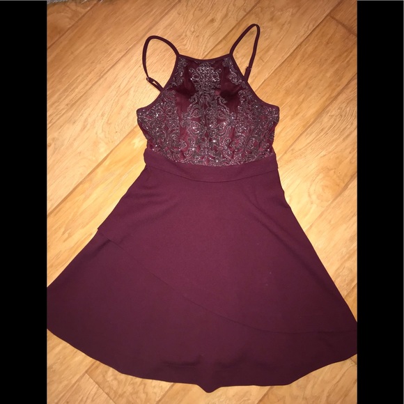 speechless burgundy dress